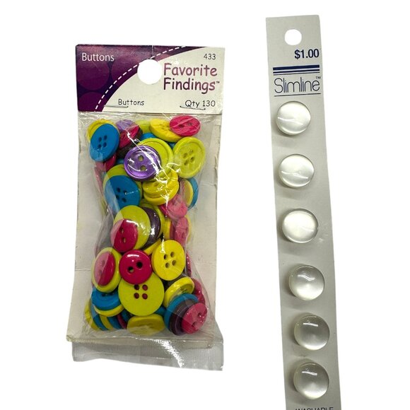 Craft Buttons - Lot of 5 Packages - Picture 4 of 9